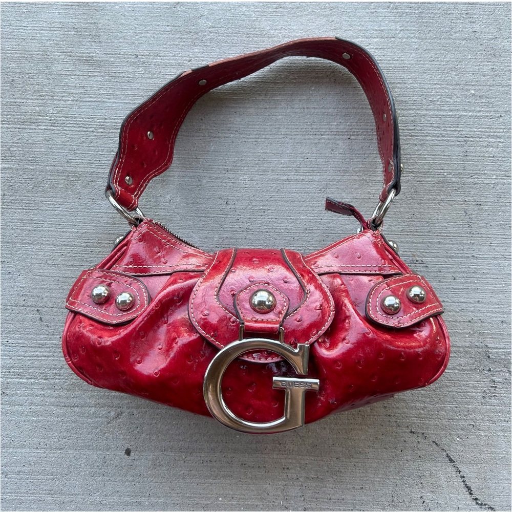 Vintage Guess Red Shoulder Bag
